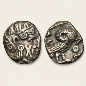 Arabia: Saba, Quater unit. siglo IV-III a.C. Imitating Old Style Athenian Issue, 1gm.