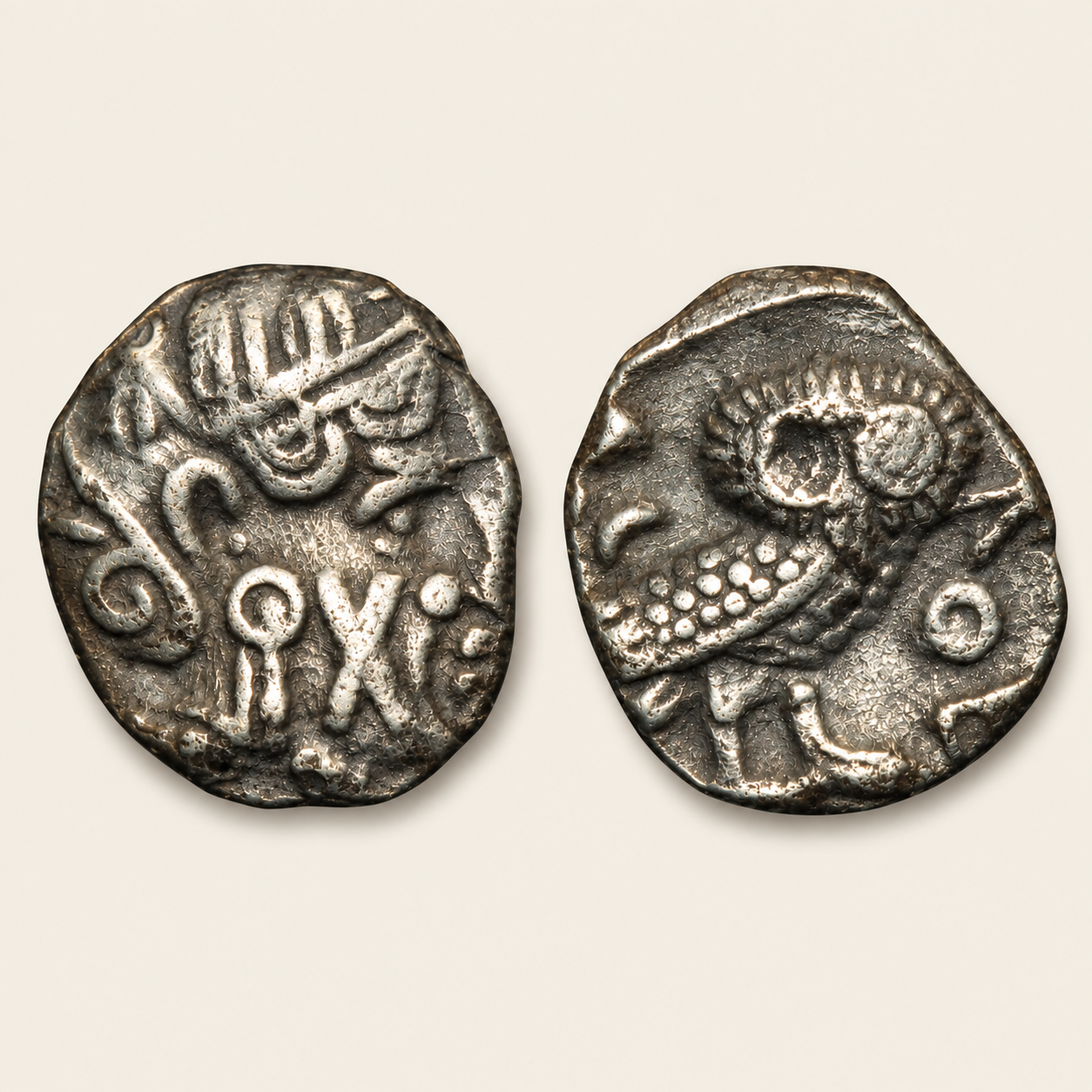 Arabia: Saba, Quater unit. siglo IV-III a.C. Imitating Old Style Athenian Issue, 1gm.