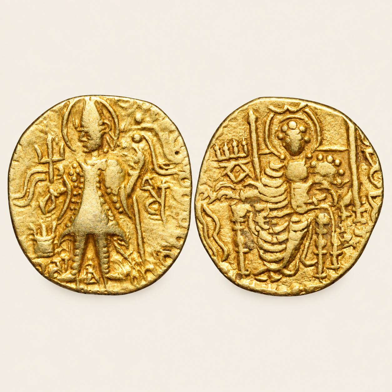 Kushan Empire: Vasudeva II, circa 290-310. AV Dinar, 7.68gm.