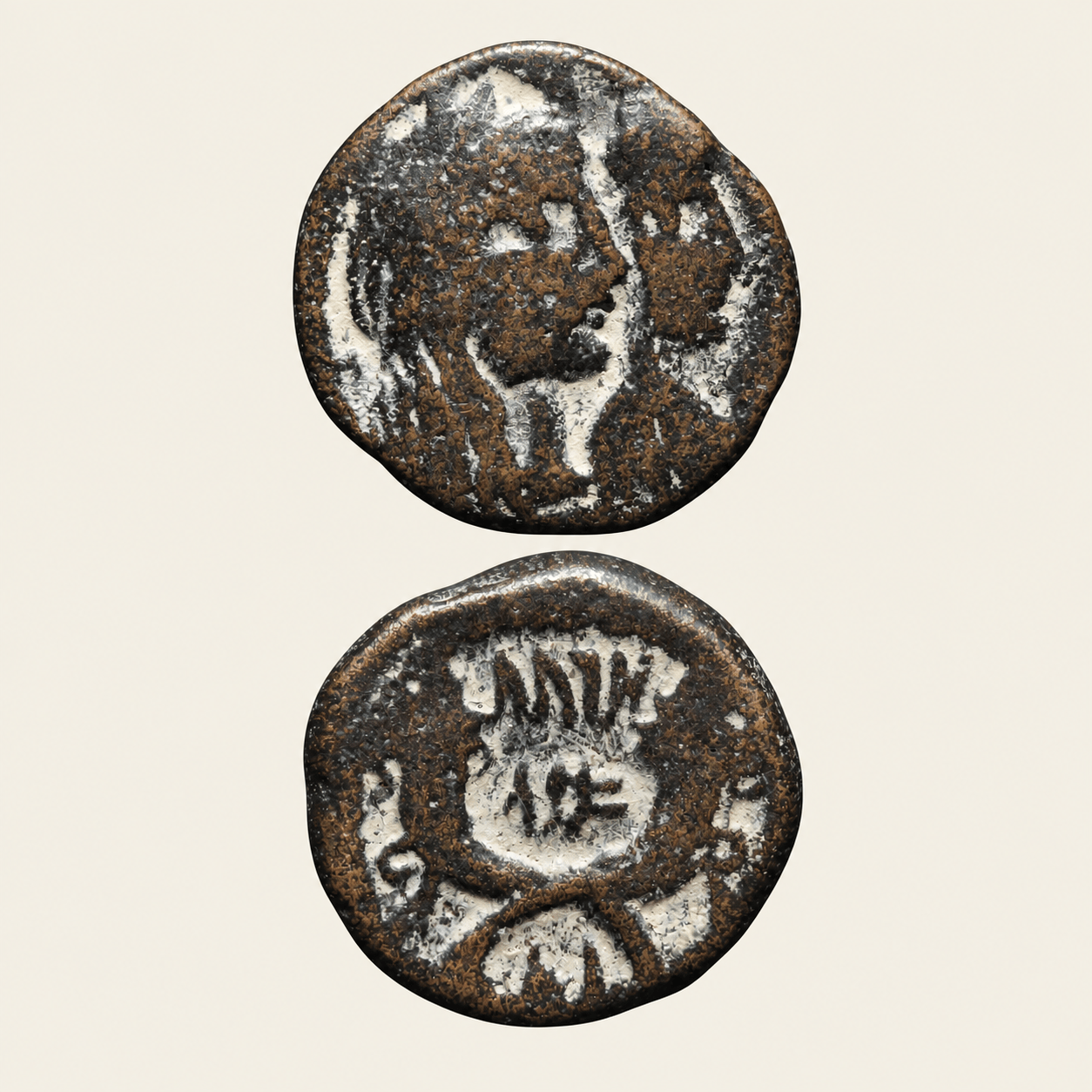 Ancient Eastern Coins, Nabataean Kingdom, Malichus II, 40 - 70 A.D. Petra mint, 3.82gm, VF